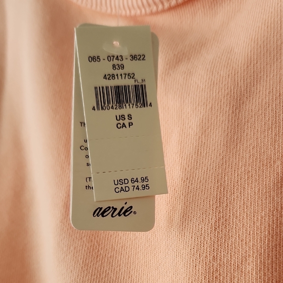 NWT - Aerie Beach Peach Keep It Light Crochet Sweater - S - Picture 3 of 5